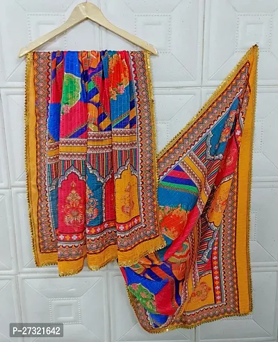 Elite Multicoloured Silk Blend Printed Dupattas For Women-thumb2