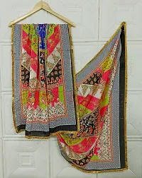 Elite Multicoloured Silk Blend Printed Dupattas For Women-thumb2