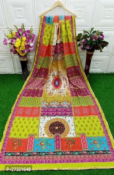 Elite Multicoloured Silk Blend Printed Dupattas For Women-thumb4