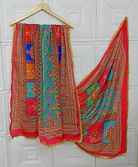 Elite Multicoloured Silk Blend Printed Dupattas For Women-thumb1