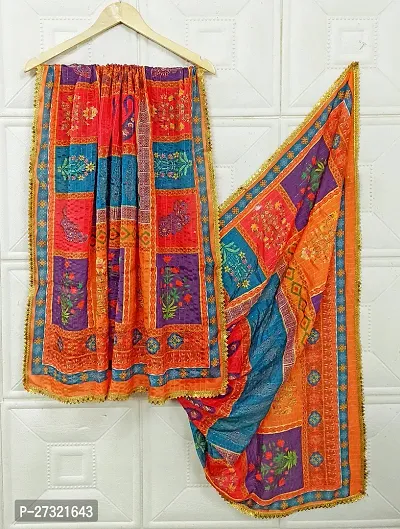 Elite Multicoloured Silk Blend Printed Dupattas For Women-thumb0