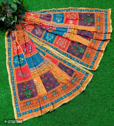 Elite Multicoloured Silk Blend Printed Dupattas For Women-thumb4