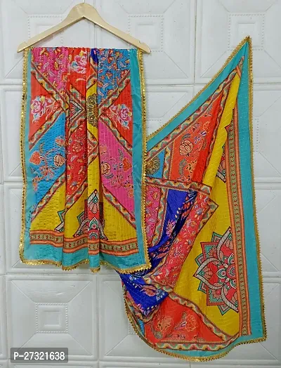 Elite Multicoloured Silk Blend Printed Dupattas For Women-thumb2