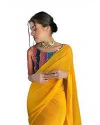 Beautiful Georgette Saree with Blouse piece-thumb1