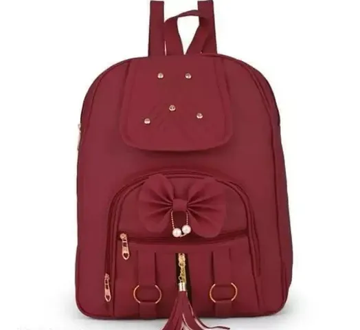 Stylish PU Textured Backpack
