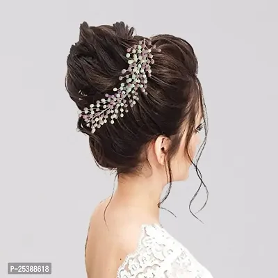 AccessoZone Hair Accessory For Women Premium Hair pins/Tiara/Hair Clips for bride