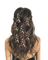 HAIR PINS FOR WOMEN HAIR ACCESSORY FOR WEDDING PINK-thumb1
