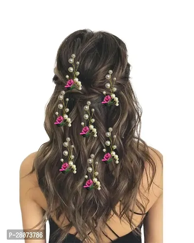 HAIR PINS FOR WOMEN HAIR ACCESSORY FOR WEDDING PINK-thumb2