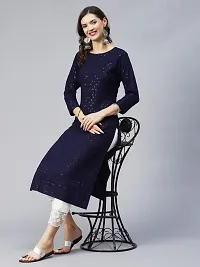 Classic Rayon Chikankari Kurtis for Women-thumb1