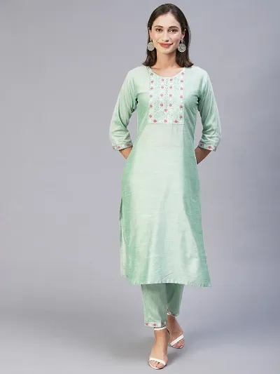 Stylish Rayon Self Pattern Stitched Kurta For Women