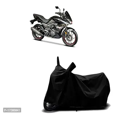 COVER MART- Motorcycle Bike Cover Compatible for Hero Xtreme 200S Water Resistance Dustproof UV Protection Indor Outdor Parking with All Varients Full Body (Black Color)