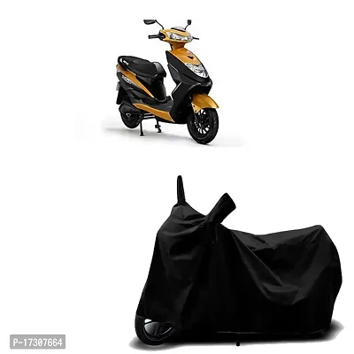 COVER MART- Motorcycle Bike Cover Compatible for Ampere REO BS6 Water Resistance Dustproof UV Protection Indor Outdor Parking with All Varients Full Body (Black Color)