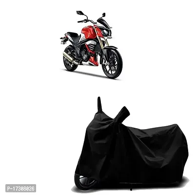 COVER MART- Motorcycle Bike Cover Compatible for Mahindra Mojo 300 BS6 Water Resistance Dustproof UV Protection Indor Outdor Parking with All Varients Full Body (Black Color)