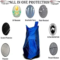 COVER MART- Motorcycle Bike Cover Compatible for Honda CBR300R BS6 Water Resistance Dustproof UV Protection Indor Outdor Parking with All Varients Full Body (Nevy and Blue Color)-thumb3