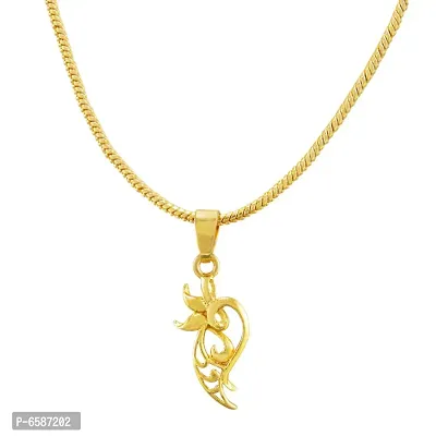 Stylish Gold Plated Pendant with Chain Daily use for Men Womens Girls-thumb2