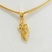 Stylish Gold Plated Pendant with Chain Daily use for Men Womens Girls-thumb3