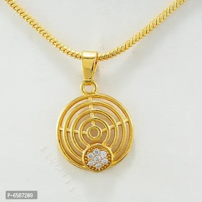 Stylish Gold Plated Pendant with Chain Daily use for Men Womens Girls-thumb4
