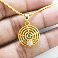 Stylish Gold Plated Pendant with Chain Daily use for Men Womens Girls-thumb4