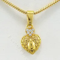 Stylish Gold Plated Pendant with Chain Daily use for Men Womens Girls-thumb4