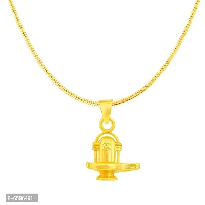 Stylish Gold Plated Pendant With Chain For Men Women