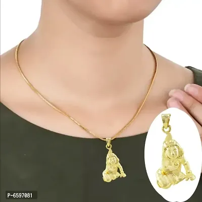 Gold Plated Pendant With Chain For Men Women