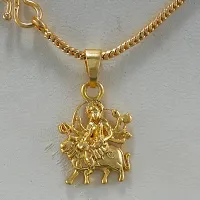 Gold Plated Pendant With Chain For Men Women-thumb2