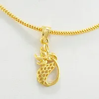 Gold Plated Pendant With Chain For Men Women-thumb2