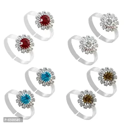 German Silver Toe Ring For Women (4 Pair Combos)