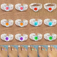 German Silver Toe Ring For Women (6 Pair Combos)-thumb1