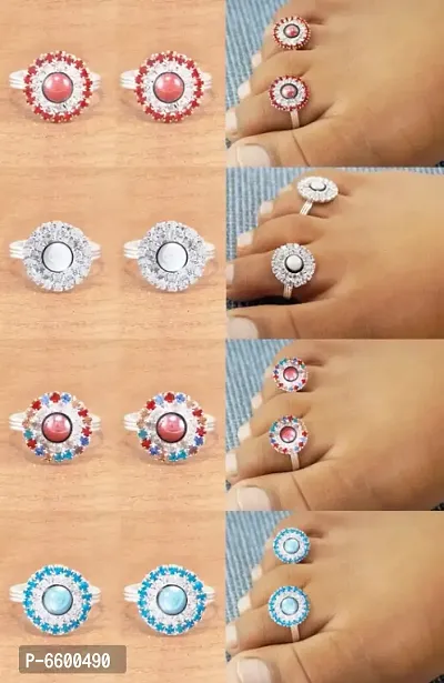 Adjustable Ethnic Women Toe Ring-thumb3