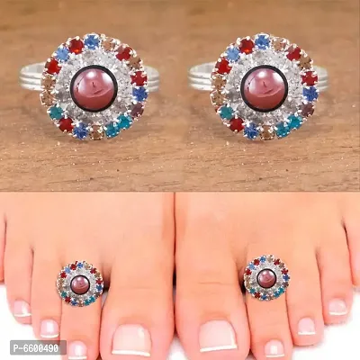 Adjustable Ethnic Women Toe Ring-thumb5