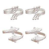 Traditional Adjustable Toe Ring For Girls / Women 2 Pair-thumb1