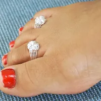 Traditional Adjustable Women Toe Ring 1 Pair-thumb1