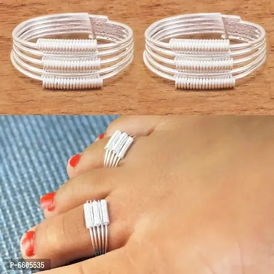 Traditional Adjustable Toe Rings For Girls / Women