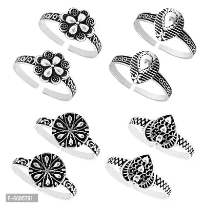 Ethnic Adjustable Toe Ring For Women-thumb0