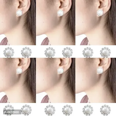 Stylish Stud Earrings For Women 6 Pair