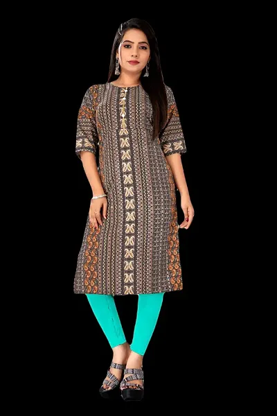 Elegant Crepe Straight Kurta For Women