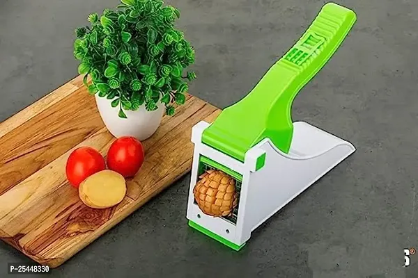 Omsai Plastic Chopper Potato Chipser French Fries Chips Maker Machine Vegetable Slicer Kitchen Tool  Accessories unbreakbale-thumb0