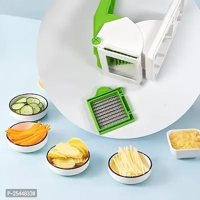 Omsai Plastic Chopper Potato Chipser French Fries Chips Maker Machine Vegetable Slicer Kitchen Tool  Accessories unbreakbale-thumb3