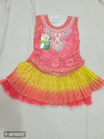 Stylish Pink Net Frocks For Girl