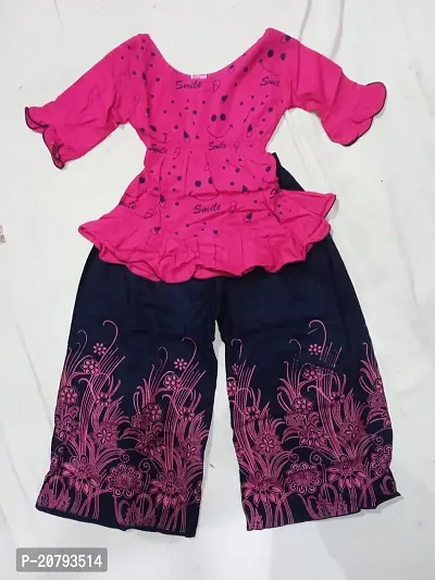 Stylish Pink Cotton Frocks For Girl