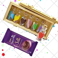 Valentines Day Gift 7 Gift Message Bottle Gift for Girlfriend, Boyfriend, Wife, Husband | Packed A Beautiful Box with 1 Chocolate-thumb1