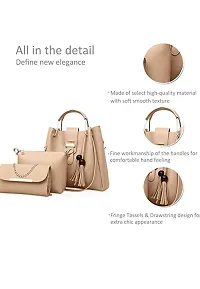 A2Z creations women's handbags combo pack with sling(set of 3) (GOLD)-thumb3