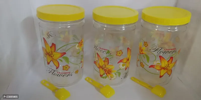 Useful Plastic Storage Jars- Pack Of 3