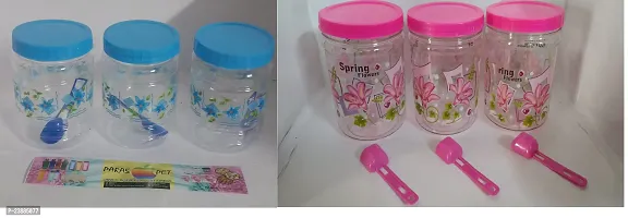 Useful Plastic Storage Jars- Pack Of 6-thumb0