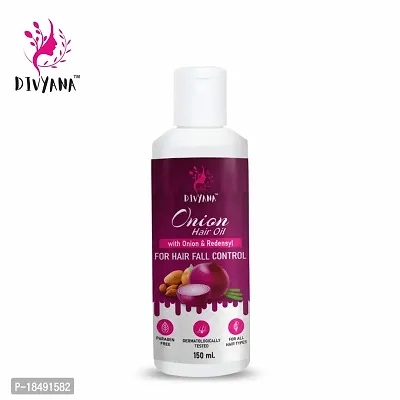 DIVYANA Onion Hair Oil For Hair Growth With Onion  Redensyl For Hair Fall Control - 150Ml-thumb2