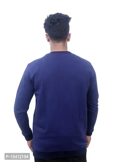 life dream Men's  Boys Full Sleeve Fashionable Warm Jackets for Winter- Cotton Navy Blue-thumb3