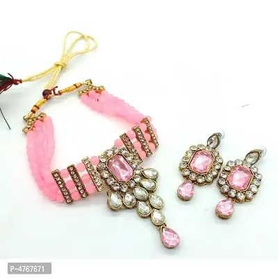 Diva Stylish Beautiful Coloring Jewellery Necklace Set