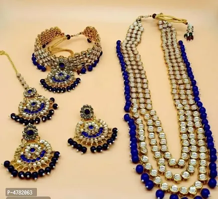 Bridal Choker & Long Necklace Jewellery Set For Women-thumb0