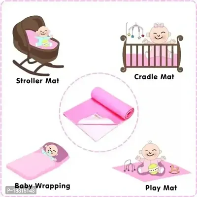 Fashion Miniis Anti-Piling Fleece Extra Absorbent Quick Dry Sheet for Baby, Baby Bed Protector, Waterproof Baby Sheet, Small Size 50x70cm-thumb3